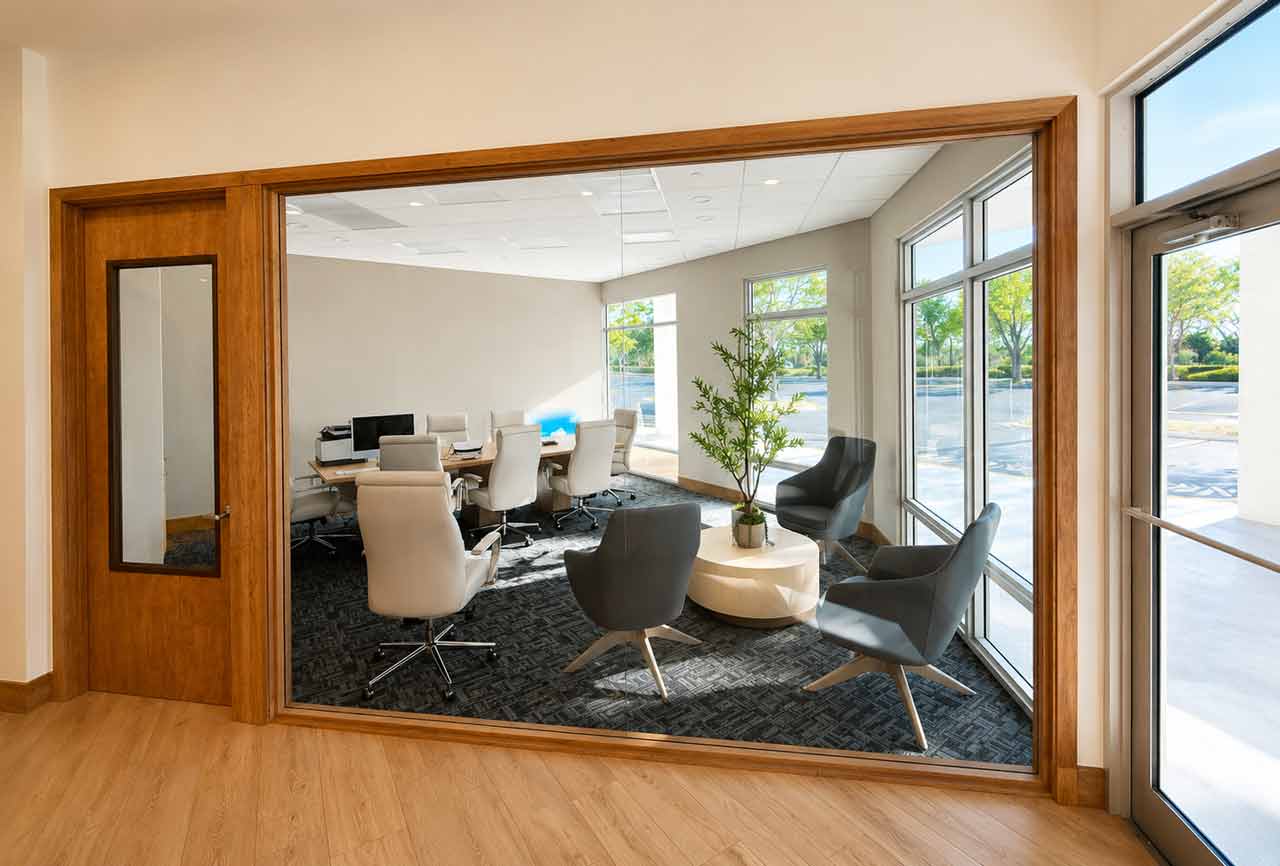 CRAE Investment Management office buildout in Collier County, Florida, completed by Fort Construction
