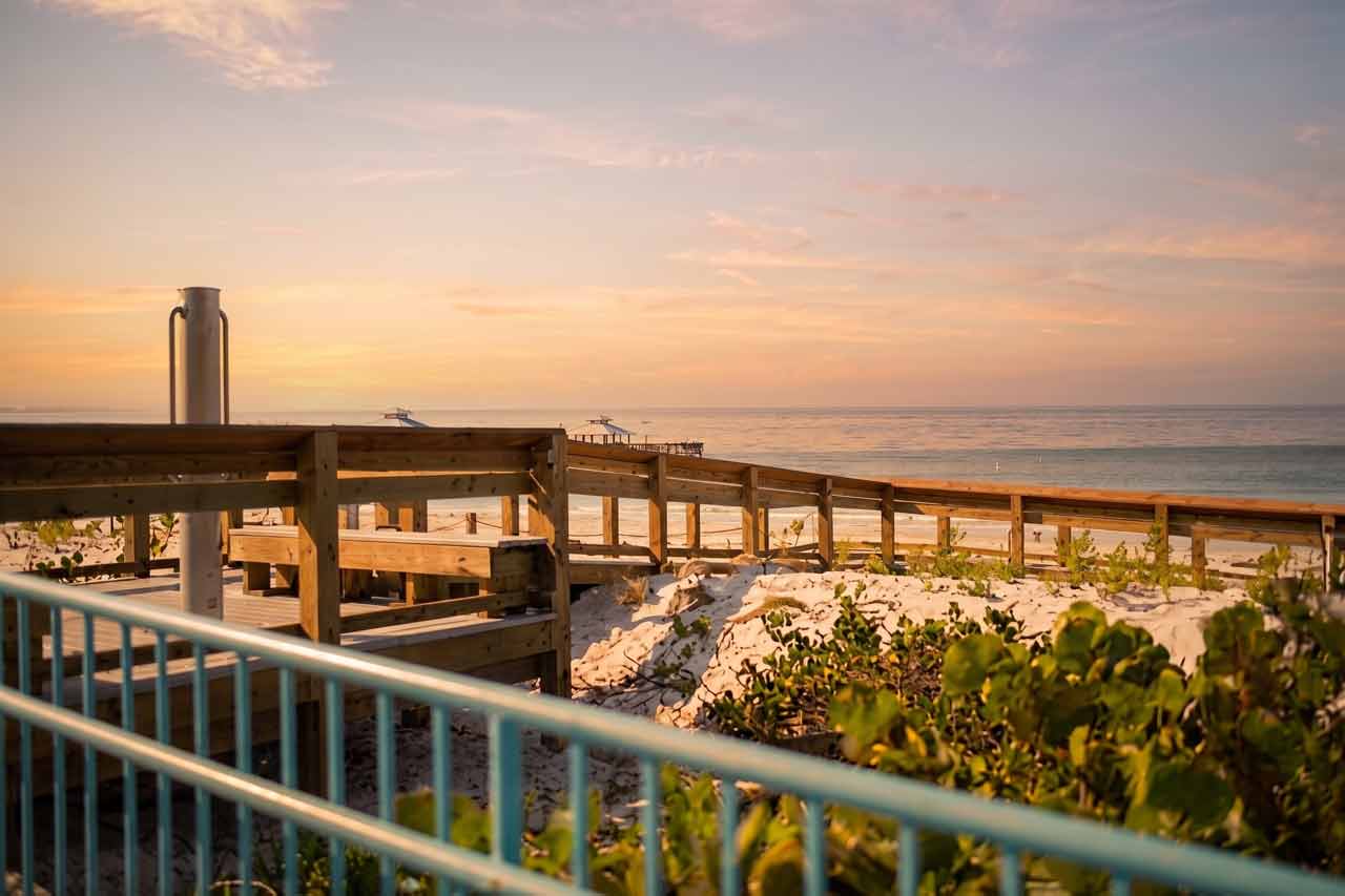 Dune walkovers and shoreline restoration at Lynn Hall Memorial Park, Fort Myers Beach, Florida, built by Fort Construction