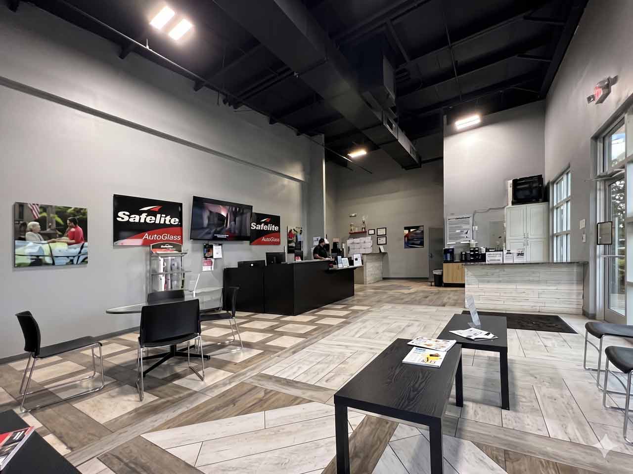 Safelite commercial remodel for a national tenant in Collier County, Florida, completed by Fort Construction